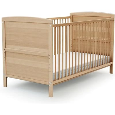AT4 - Omvormbaar kinderbed LUNA in hout Beuken Gelakt 70 x 140 cm