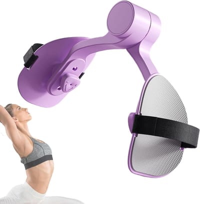 Bekkenbodemtrainer - Beenapparaat Fitness - Spierversteviging Thuis - Verstelbare Structuur - 22 x 14.5 cm - Paars