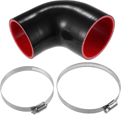 Set van 1 Siliconen Slang met 90° Boogkoppeling voor ID 76 mm tot 89 mm, 2,99 inch tot 3,5 inch, Perfect voor Tuin en Industrie