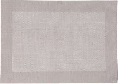 Secret de Gourmet diner placemat Texaline - beige - 50 x 35 cm - Onderleggers