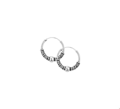oorringen oxi bali zilver geoxideerd 1101329