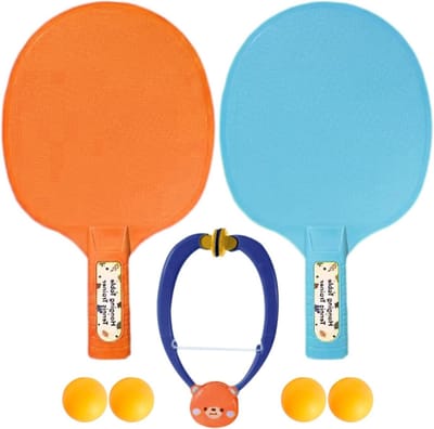 Deur Pingpong Set - Binnenshuis Tafeltennis - Reactie Oefenen - Draagbare Trainer - 25.3 cm Diameter - Blauw