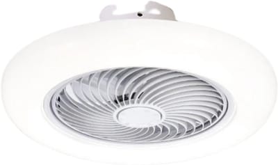 Livano Plafondventilator - Met Verlichting - Plafond Ventilator - Met Lamp - Plafonniere Met Ventilator - Met Licht - Wit - 45cm