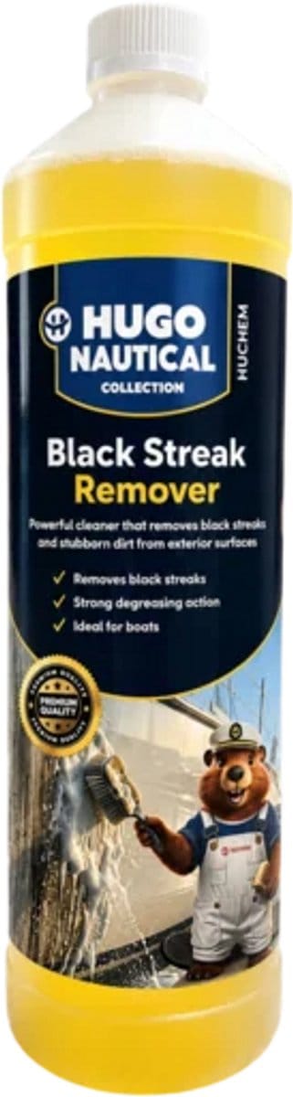 Black Streak Remover – Zwarte Strepen Verwijderaar voor Boot & Jacht | 1000ml Fles | Hugo Nautical