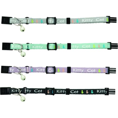 Trixie Kitten collar with motif set assorted colours