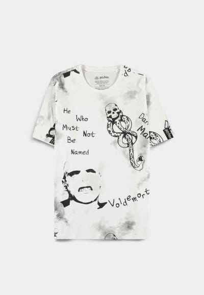 Harry Potter - He Who Must Not Be Named Heren T-shirt - M - Wit
