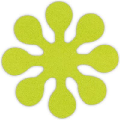 Asterisk vilt onderzetter - Lichtgroen - 6 stuks - ø 10 cm Rond - Glas onderzetter - Cadeau - Woondecoratie - Woonkamer - Tafelbescherming - Onderzetters Voor Glazen - Keukenbenodigdheden - Woonaccessoires - Tafelaccessoires