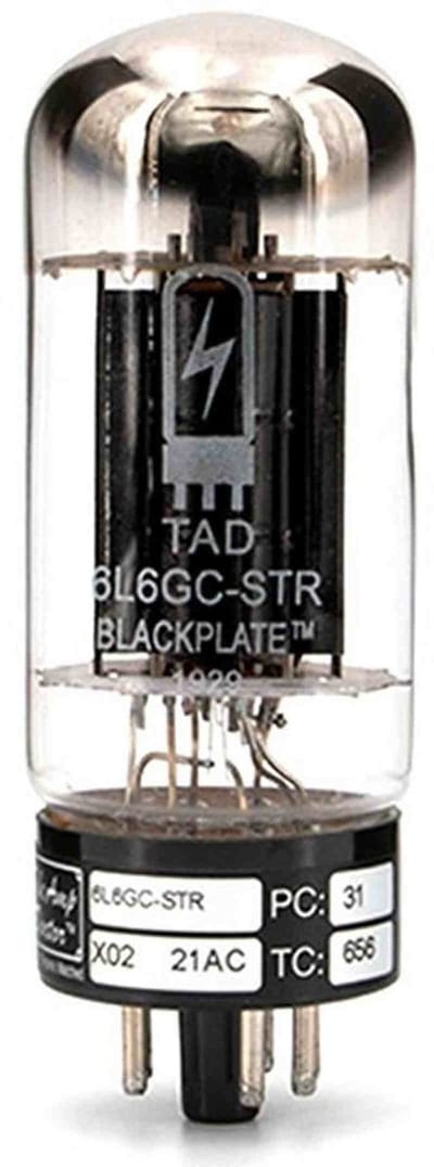 TAD 6L6GCSTRBP/4 – (4 stuks) Quartet matched 6L6GC-STR Blackplate buizen, breed inzetbaar (RT214)