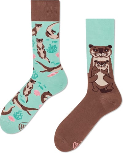 Many Mornings unisex sokken - Otter Stories - Unisex - Maat: 35 - 38