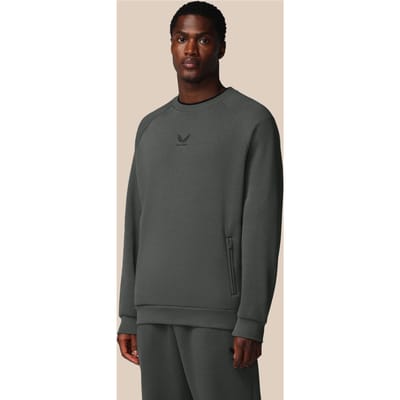 Heren Adapt Katoen Fleece Sweatshirt Met Lange Mouwen - Gunmetal