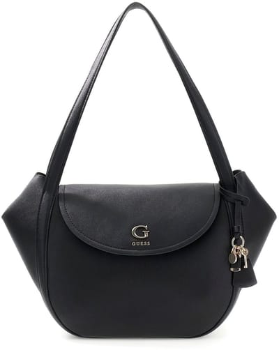 GUESS schoudertas Coleen Flap Shoulder Bag Black zwart