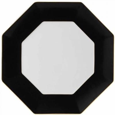 Wedgwood Ontbijtbord Arris Zwart ø 23 cm