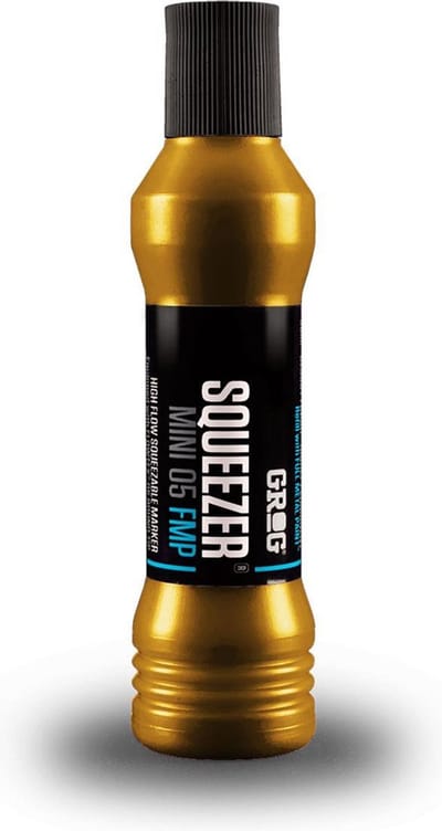 Grog Squeezer FMP Mini Verfstift - Schrijfbreedte 5 mm - Goud - Permanente Stift - Klondike Gold