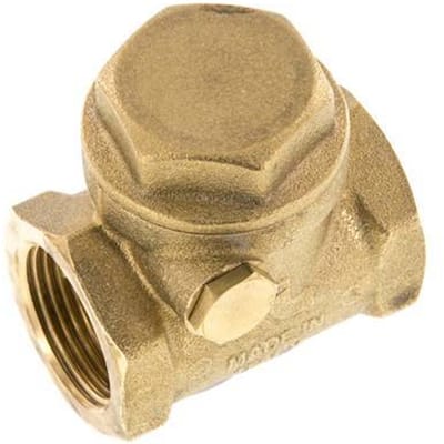 G 3/4'' Messing Swing Terugslagklep 12 Bar (174 Psi) NBR Zachte Dichting