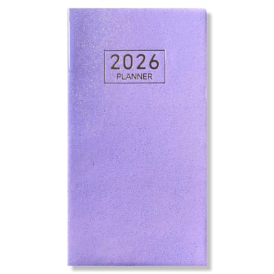 2026 Pocket Agenda - Weekagenda 7D/2P - Softcover Lila - 9,5x17,3cm