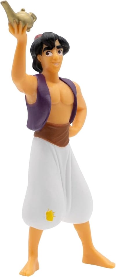 Bullyland 12454 – Speelfiguur Disney Aladdin – levensecht en detailrijk vormgegeven – ideaal als taartfiguur, verzamelobject of vrolijk cadeau voor kinderen vanaf 3 jaar