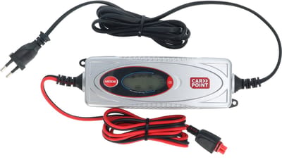 Carpoint BX-1D Acculader 12V - Volautomatisch - Oplaadcyclus in 7 stappen - Duidelijke display - 3.8 Ampère Lithium