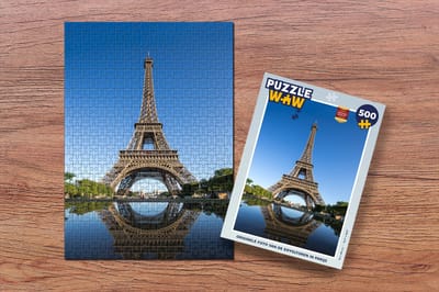 Puzzel Originele foto van de Eiffeltoren in Parijs - Legpuzzel - Puzzel 500 stukjes