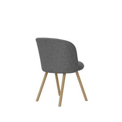 Vitra Mikado stoel eiken frame - Savana sierra grijs gemêleerd