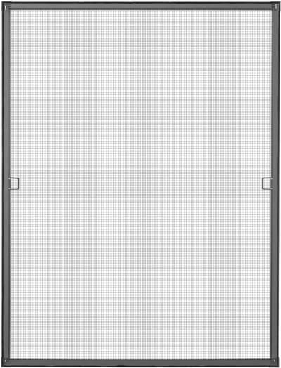Schellenberg 70042 Premium insectenhor voor ramen, vliegenhor met aluminium frame, 140 x 150 cm, wit