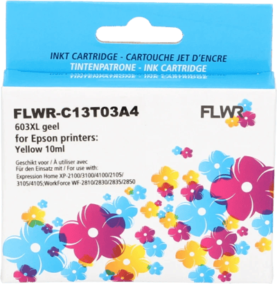 FLWR - Inktcartridge / 603XL / Geel - Geschikt voor Epson
