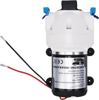Waterpomp - Membraanpomp - Camper Boot - Zelfaanzuigend - 3 GPM 50 PSI - Wit