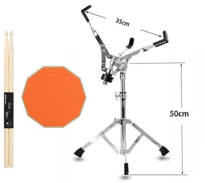 WK Drum -12 inch practice stille drum set-Professionele studie-Met haakje-Oranje- Muziekinstrument