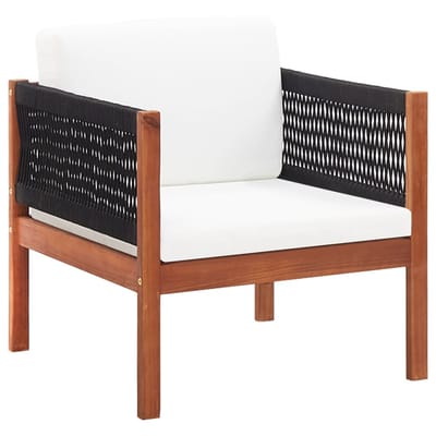 vidaXL - 4-delige - Loungeset - massief - acaciahout