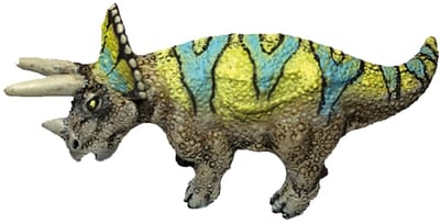 Bullyland 61317 – Speelfiguur Mini‑Dinosaurus Triceratops – ca. 7,5 cm – levensecht en detailrijk vormgegeven – ideaal als educatief speelfiguur, decoratie of klein cadeautje voor kinderen vanaf 3 jaar