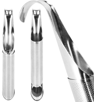 Springos Theezeef - Thee infuser - 15 cm - Zilver