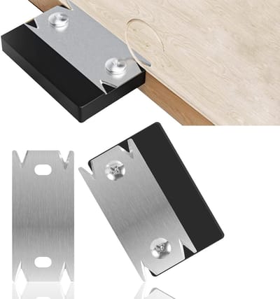 Allecta - Randsnijder voor houtbewerking, kantenschaaf met reservemes voor hout, pvc en ABS ren anti-slip schaafbewerking