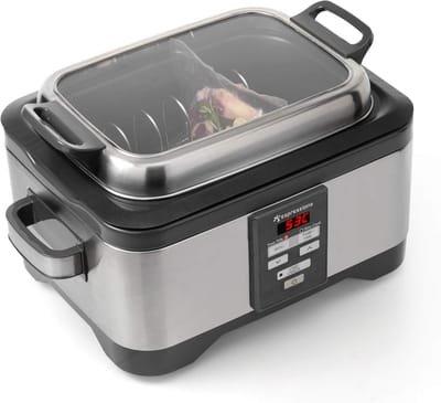 Sous Vide Slow Cooker - Multicooker Waterbad - Maaltijden Bereiden - Temperatuur tot 1 graad nauwkeurig - 5.5 Liter - Rood