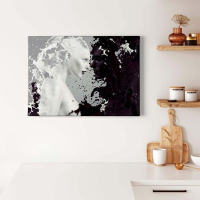 Canvas print DD123086 MilkAndCoffee A.S. Création 0,7 x 0,5 m Wit Kantoor Hal/Gang Keuken Slaapkamer Woonkamer
