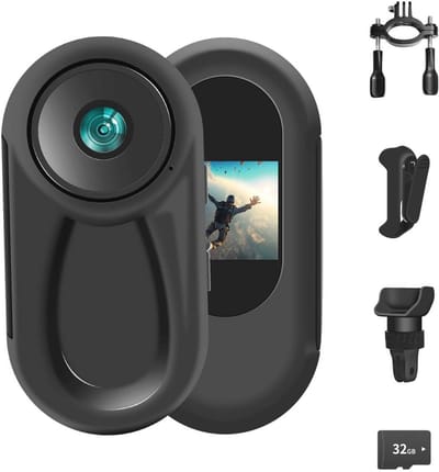 360° Actiecamera met 1080p Resolutie en Magnetische Bevestiging voor Avontuurlijke Activiteiten