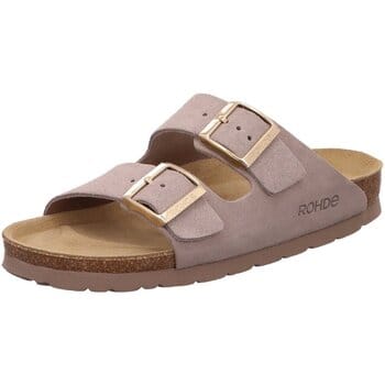 Rohde 5590 17 Slippers Licht Bruin Suede Dames - Licht Bruin - 36
