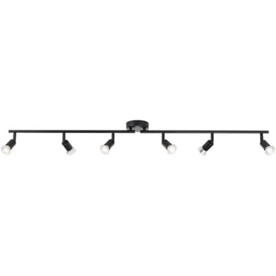 Baseline Opbouwspot Parma - Zwart - 120cm - 6xgu10