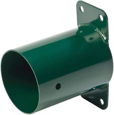 Wandverbinder Rondhout - Schommelconnector Muurbevestiging - Houten Constructies Bouwen - Gepoedercoat Metaal - Ø 100 mm - Donkergroen