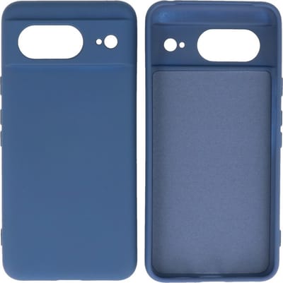 Hoesje Geschikt voor Google Pixel 8 - Fashion Telefoonhoesje Backcover - Siliconen Hoesje - Navy
