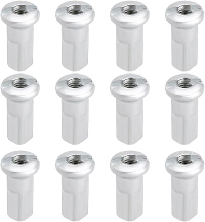 Fiets Spaak Tepels - Wiel Spaak Nippels - Fietswiel Reparatie - Gegalvaniseerd IJzer - 13mm 2.6mm - Zilver