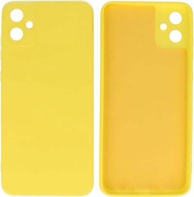 Hoesje Geschikt voor Samsung Galaxy A05 - Fashion Telefoonhoesje Backcover - Siliconen Hoesje - Geel