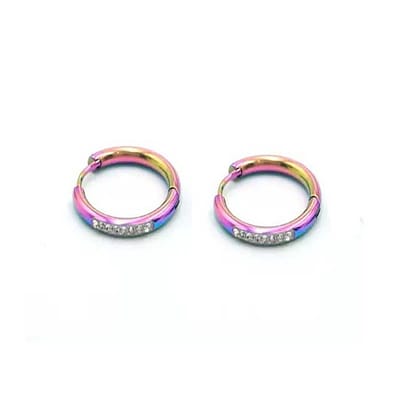 WeLoveSilver - Oorringen - Chirurgisch Staal - Kristallen - 20mm