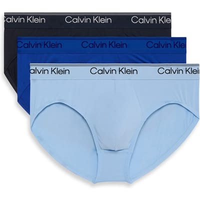 Calvin Klein Hip Brief 3-pack Shoreline/royalty/blue Bell Taglia: XS | Biancheria intima Outlet | Uomo | Blu