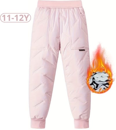 Nivard Skibroek - Skipak - Snowboard Broek - Winterbroek - Sneeuwbroek - Kinderen - Meisjes - Wintersport - Roze - 11 tot 12 Jaar