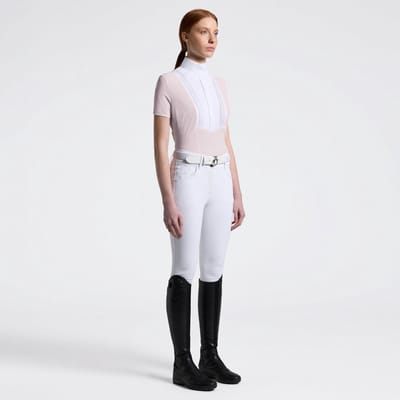 Cavalleria Toscana American Wedstrijdshirtje Dames XS Violet Ice