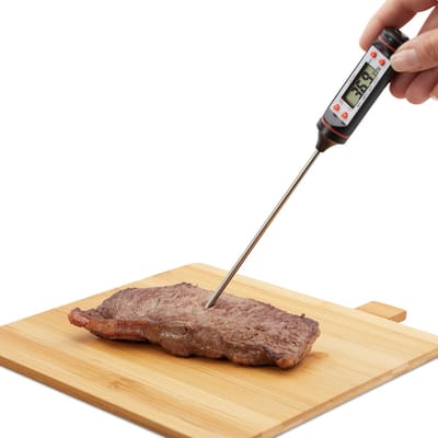 Digitale Keukenthermometer met LCD-display en RVS Sonde voor Vlees, Oven en BBQ