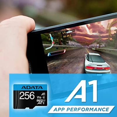 SD MicroSD-kaart 256GB UHS-I Klasse 10 voor snelle gegevensoverdracht