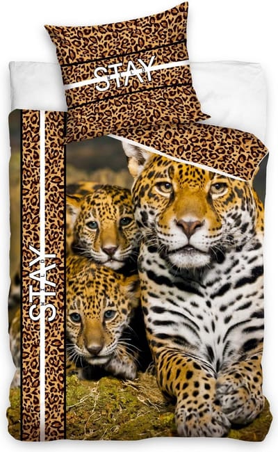 Animal Pictures Dekbedovertrek Luipaard - Eenpersoons - 140 x 200 cm - Katoen