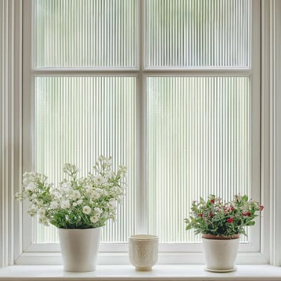 CLVP® Raamfolie Glas in Lood - Antieke Look - Lood Regenboog