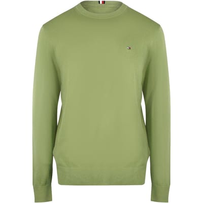 Tommy Hilfiger Heren Faded Crew Neck Sweatshirt (Olijfgroen)