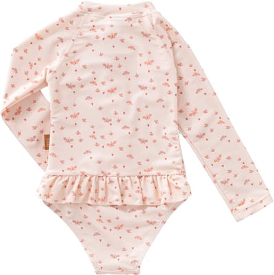 Fresk 62 -Zwemkleding met UV-bescherming UPF 50 - Sneldrogend - Tweedelig Zwempak - Bikiniset Meisjes - Creme - Butterflies